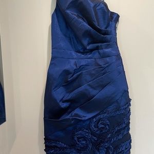 Max and Cleo Sapphire Blue1-Shoulder Dress NWT Sz4